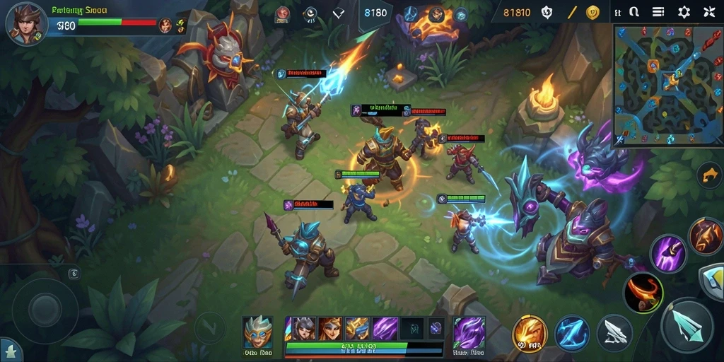Tangkapan layar gameplay yang menunjukkan pertempuran seru di <strong>8180</strong>.