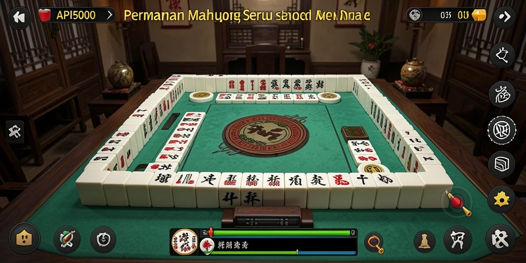 Tampilan permainan Mahjong yang menarik di API5000 dengan berbagai level yang menantang.