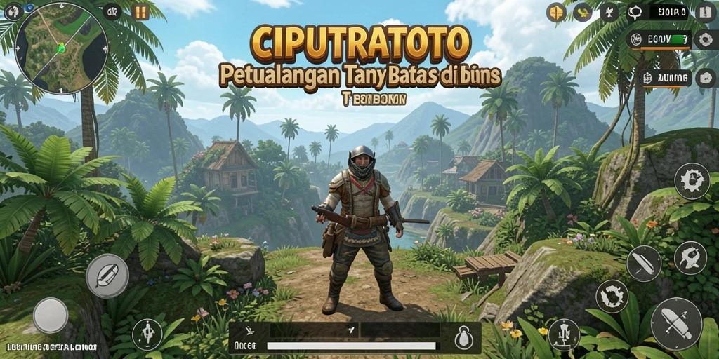 Screenshot gameplay Open World CIPUTRATOTO yang menampilkan kebebasan eksplorasi.