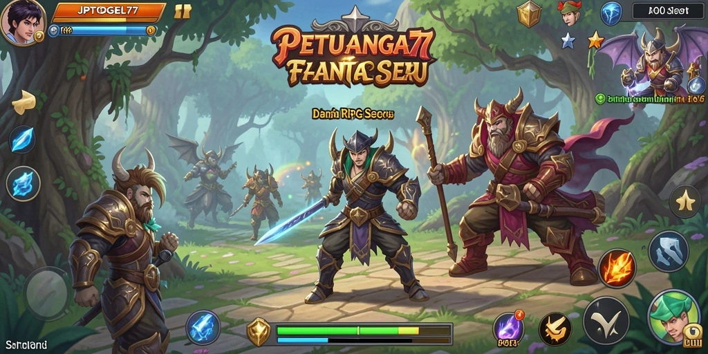 Tampilan gameplay RPG yang mendebarkan dan penuh aksi.