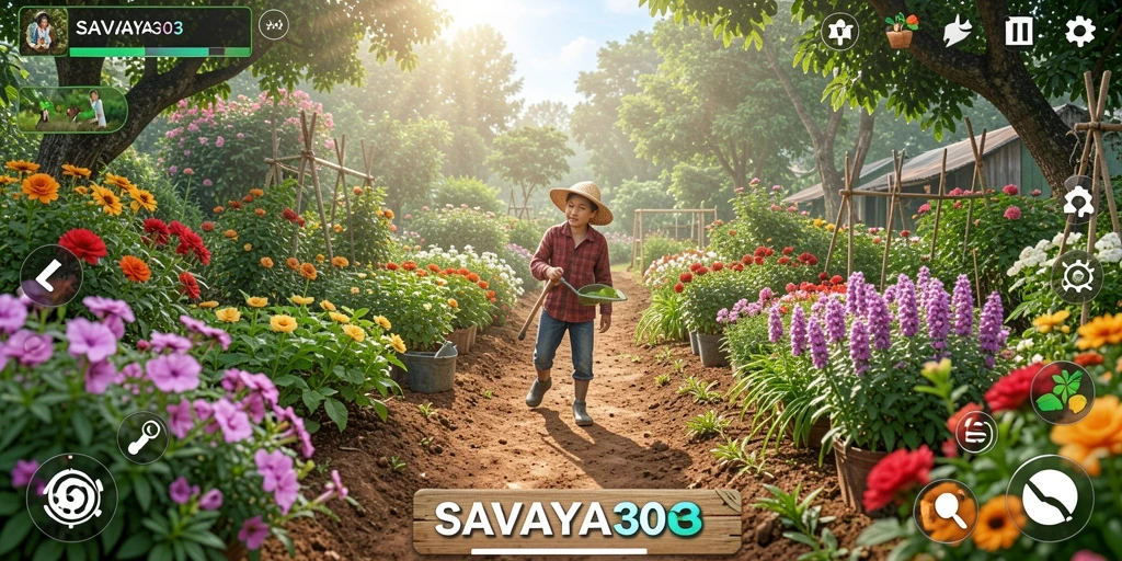 Gameplay seru SAVAYA303 dengan aktivitas bertani yang menyenangkan.