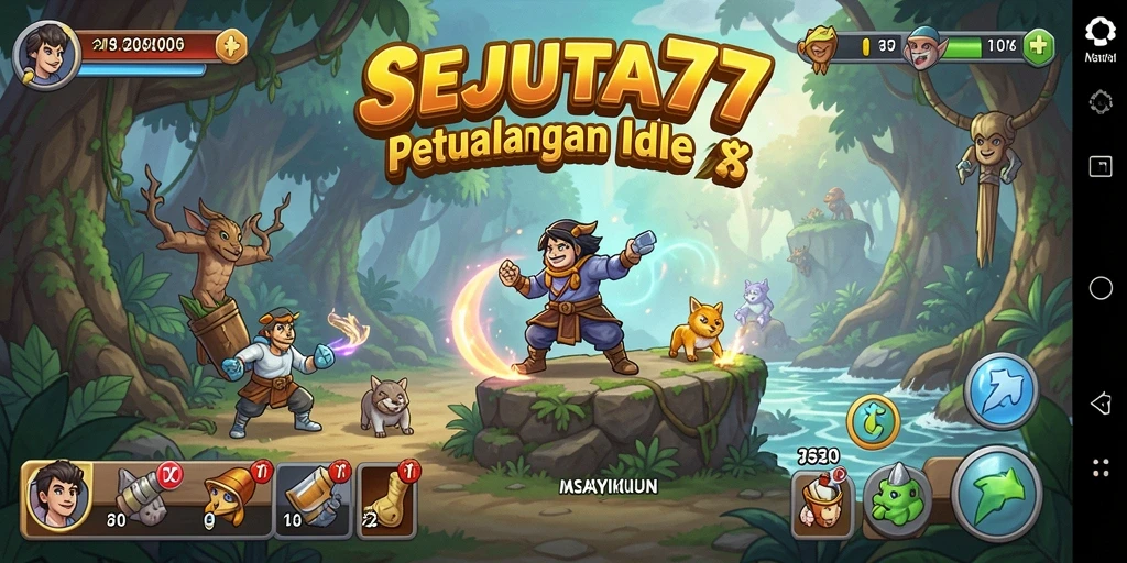 Tampilan gameplay SEJUTA77 yang menarik dan santai.