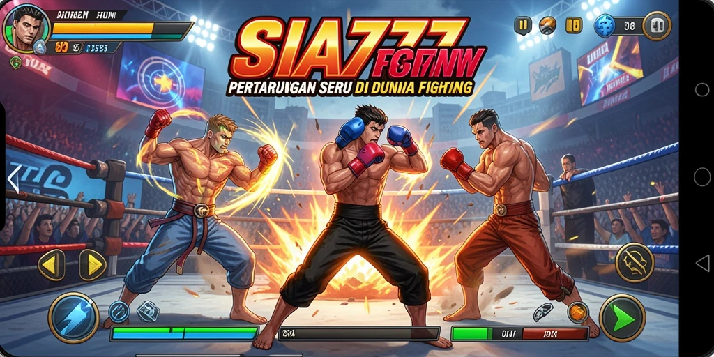 Tangkapan layar SIA777 menunjukkan aksi pertarungan seru dan karakter yang menarik.