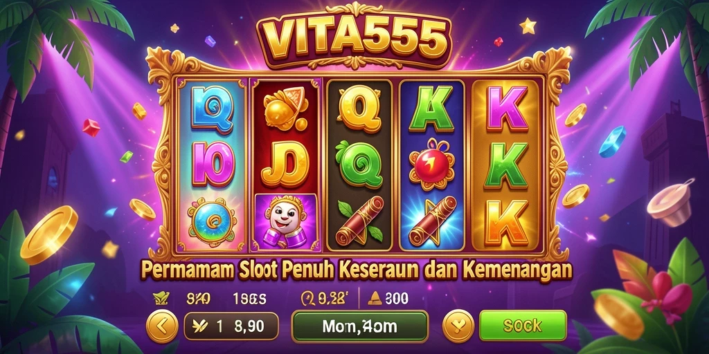 Tampilan menarik dari gameplay slot VITA555 yang mendebarkan.